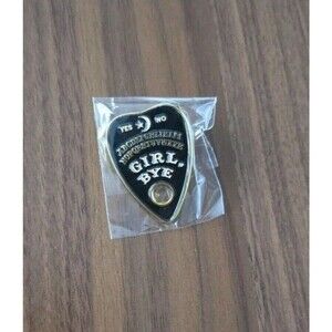 Ouija Board Planchette "Girl, Bye" Enamel Pin Brooch Lapel Pin